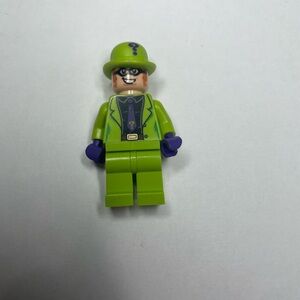 LEGO Minifigure The Riddler Black Shirt Dark Purple Tie sh593 Batman DC Comics